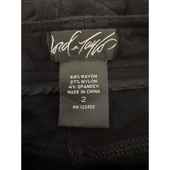 Lord & Taylor Black Stretch Pants - Picture 2 of 2